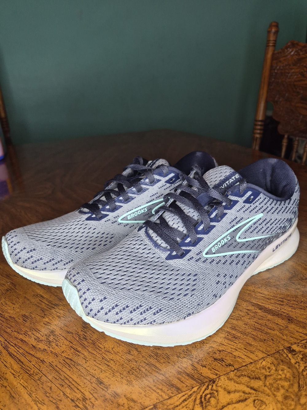 Brooks Levitate 5 Women’s Running Shoes — Grey/Peacoat/Blue Light